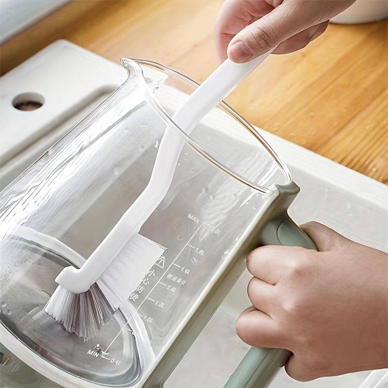 Multi-Functional Cup Cleaning Brush with A Long Handle, Designed for Cleaning Small Crayfish, Household Gap Cup Lid Brush