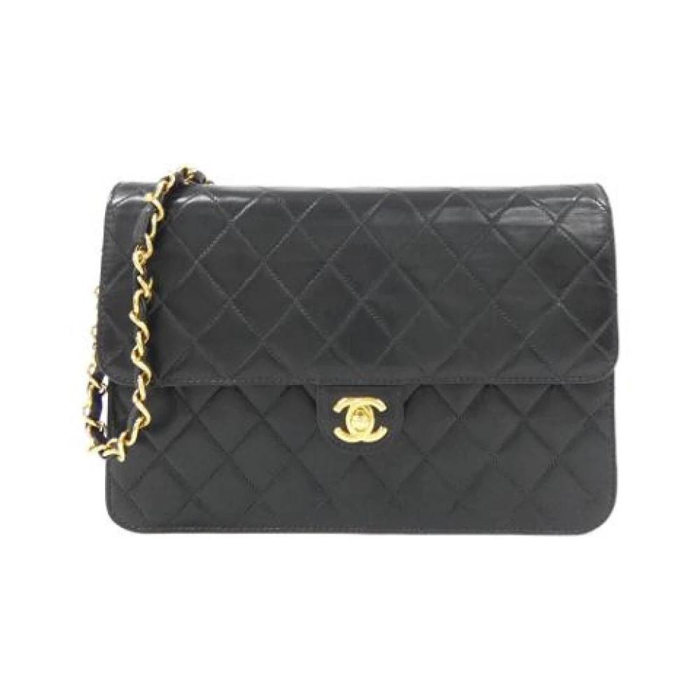 Chanel Vintage Pre-owned Vintage Skuldertaske - Vintage - Dame - Sort - ONE SIZE - Uld