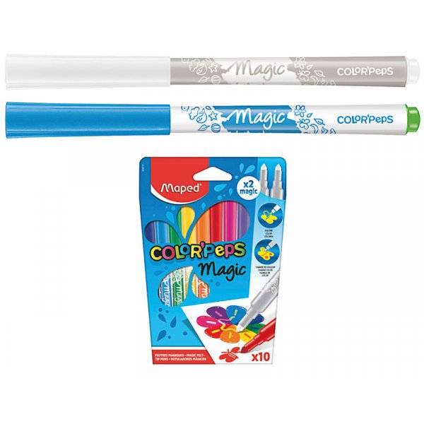 Fiberpennset - Maped - Color´Peps 10 magiska fiberpennor + 2 magicpen