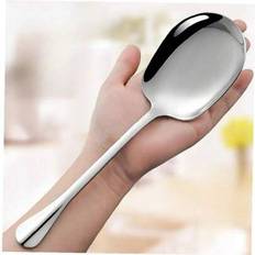 5/4/3/2/1 st. förpackning tjock rostfri serveringssked, hög kapacitet, lämplig för hotell, restauranger, cafeterior, hållbar, bekväm för portionering - Silver (2 st,1 st,5 st,3 st,Stor storlek-5 st,4 st)