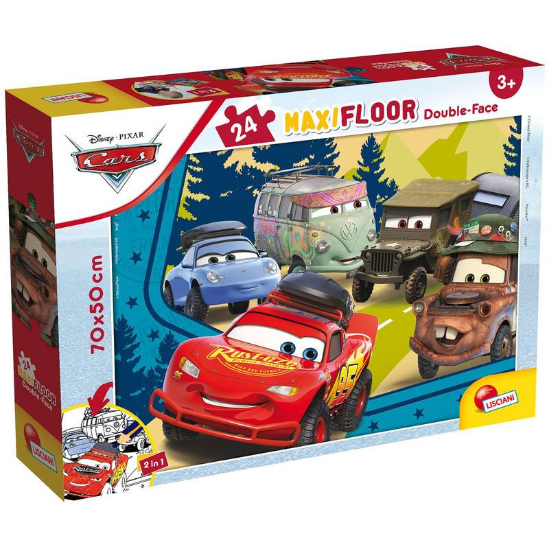 Liscianigiochi 86634 Disney DF Maxi Floor 24 Cars Puzzle für Kinder