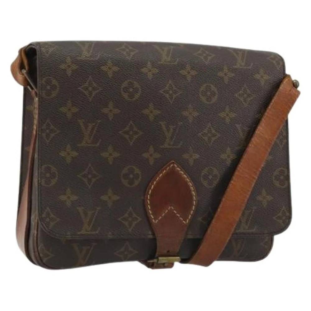 Louis Vuitton Vintage Pre-owned Cartouchiere GM Skuldertaske - Vintage - Dame - Brun - ONE SIZE - Uld