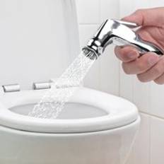 G1/2in "toalett bidé högtrycks handhållen duschmunstycke abs toalett bidé munstycke badrum sprutsats toalett hand bidé kran