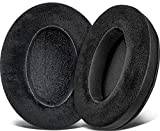 SOULWIT Velour Öronkuddar för Audio Technica ATH M50X/M40X & SteelSeries Arctis 3/5/7/9X/Pro & Turtle Beach Stealth 420X/500/600/700 & Sony MDR 7506/V6 & G PRO X (Svart)