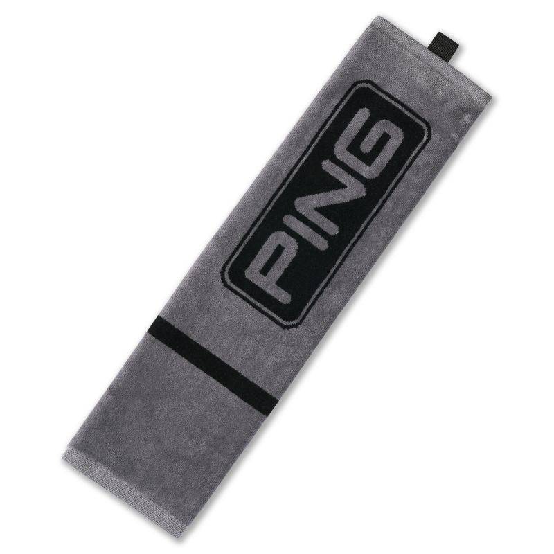 Ping Trifold Towel - Dark Grey/Black