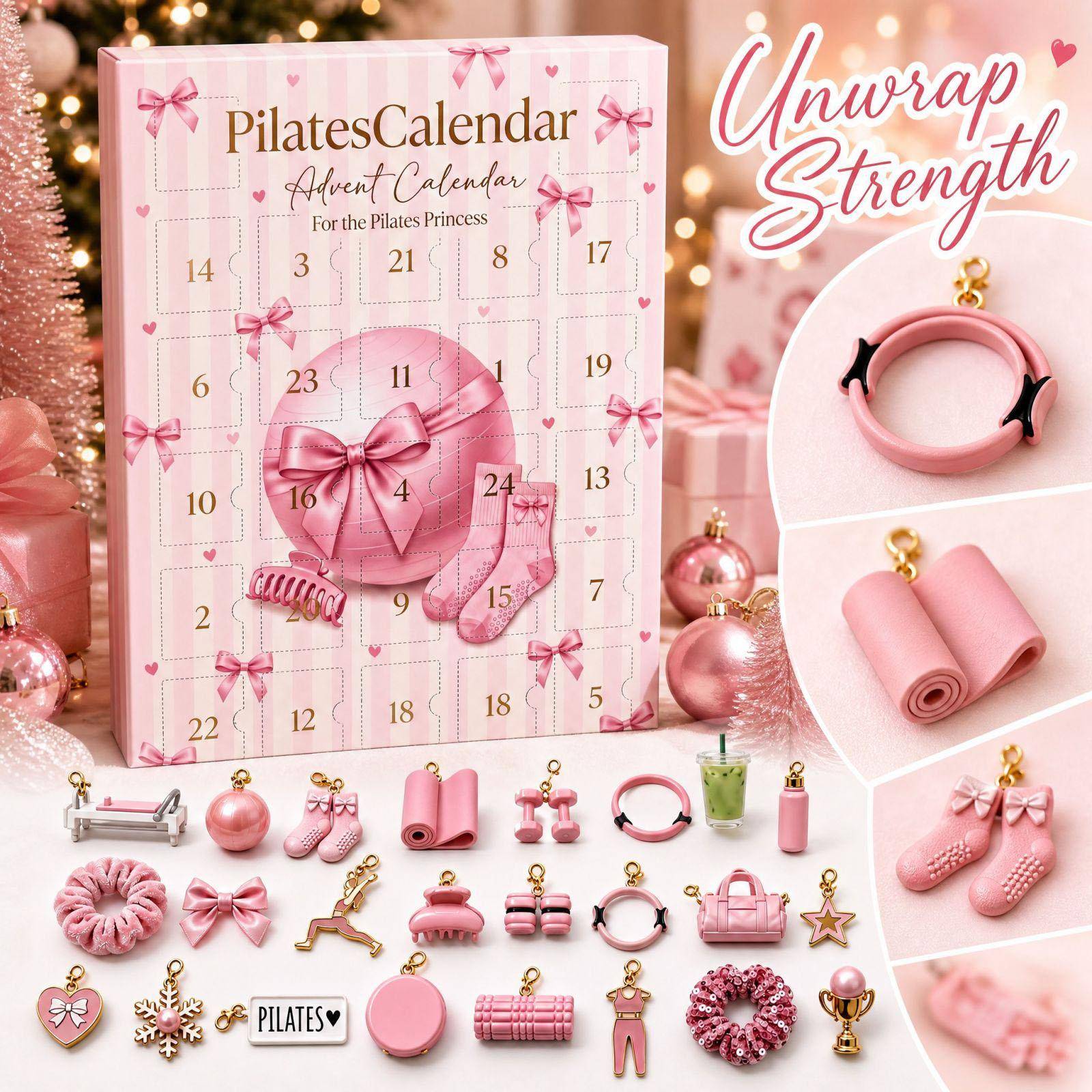 Christmas Advent Calendar Countdown Set with for Holiday Party Decorations