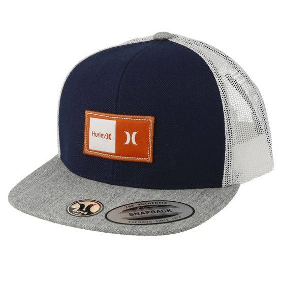 Hurley - Blå trucker Keps - Kids Natural Navy/Heather Grey Trucker @ Hatstore