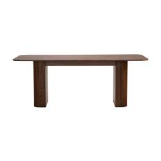 Bark Kopparbo Rektangulärt Matbord 200 cm - Mörkbrunt / Valnöt Trä & köksbord Brun