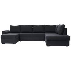 Canape U-Sovesofa venstrevendt - Sort Inari 100