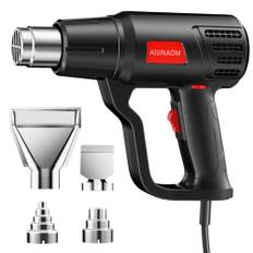 AIUNAOM 2000 W varmluftspistol 50–650 ℃ varmluftspistol steglös rotationsreglering av temperaturen, varmluftsfläkt med 2 luftflödesinställningar, används ofta för färgborttagning, uppvärmning och