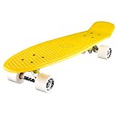Ridge skateboard Big Brother nickel 69 cm mini cruiser, gul/vit