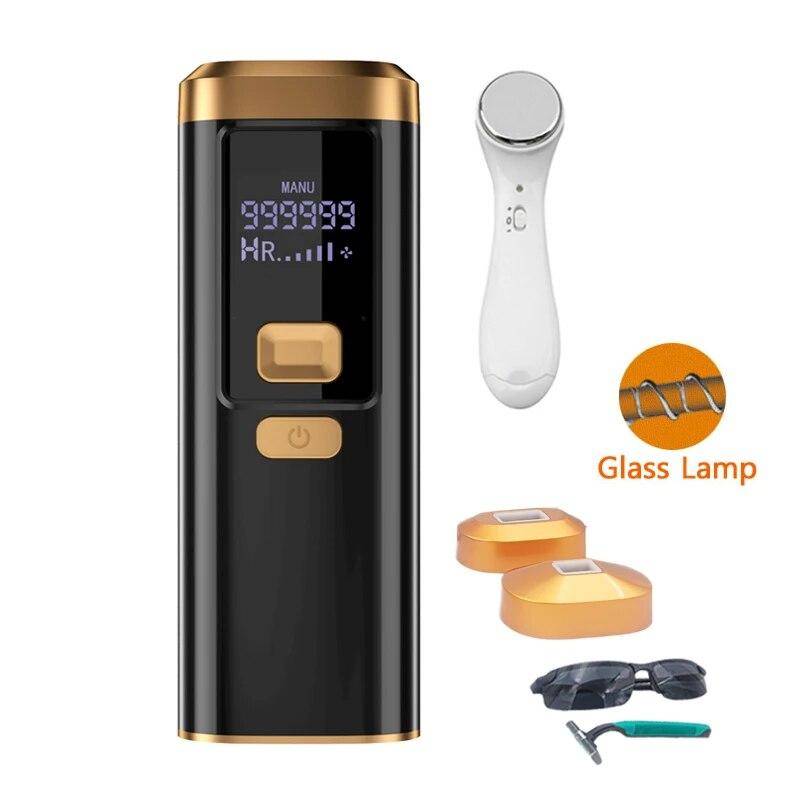 Flash Laser Epilator för Kvinnor IPL Hårborttagning LED Permanent Utbytbar Lampkåpa Bikinitrimmer för Män Fri Frakt