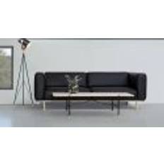 Andersen Furniture C6 Sofabord 50x140 cm - Hvidpigmenteret Eg/Sort Stel