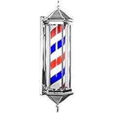 Lätt utomhusvägglampa LED Barbers pole Ljus roterande och upplyst frisör Salong Sign LED Stripes Barber Shop Pole Pole