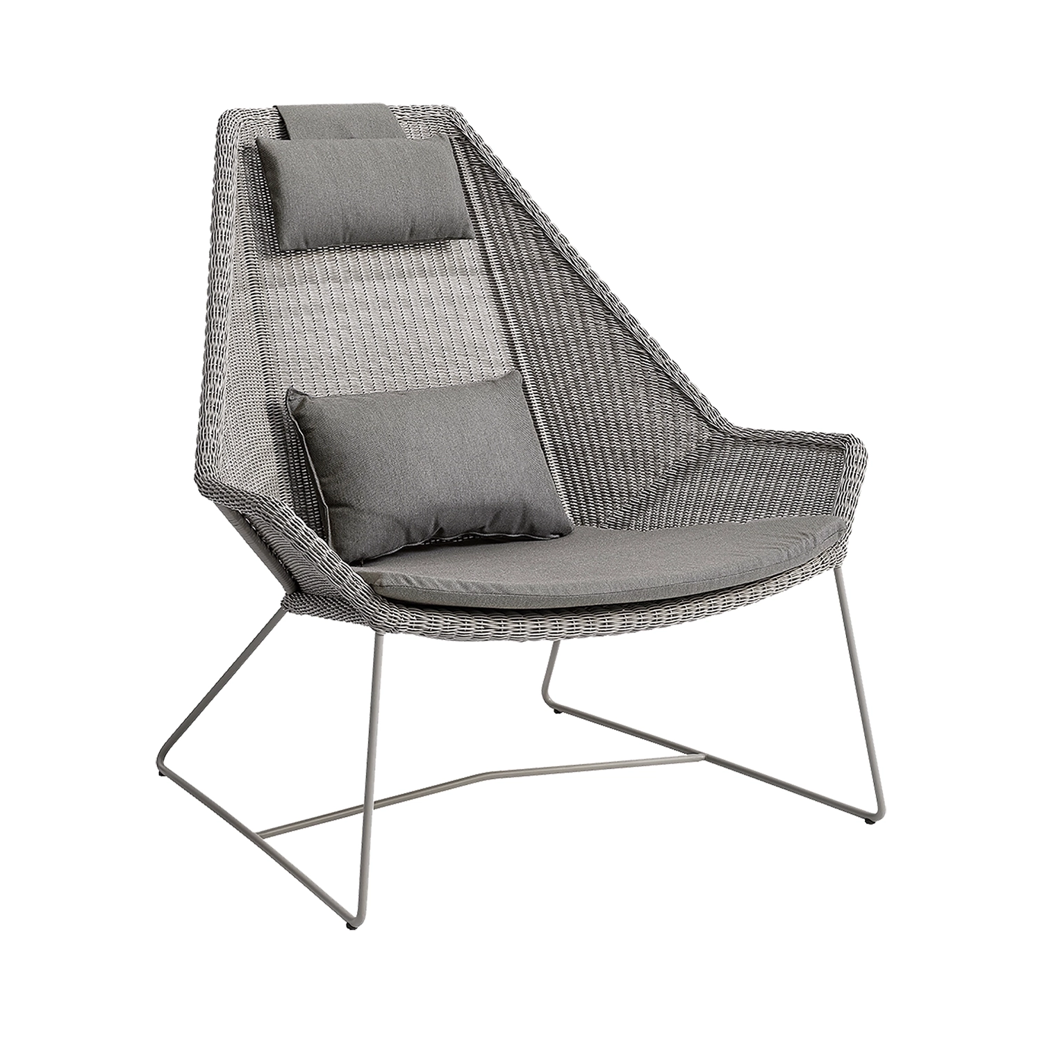 Breeze högryggad fåtölj taupe - Taupe