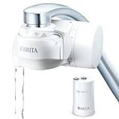 BRITA ON TAP V Vattenfiltersystem, inkluderar 1 patron: hållbart och smakfullt vatten direkt från kranen, minskar mikropartiklar, PFAS, metaller och smakpåverkande ämnen.