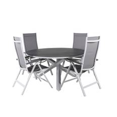 Venture Home Copacabana Matgrupp Ø140 cm Med 4 Albany Stolar