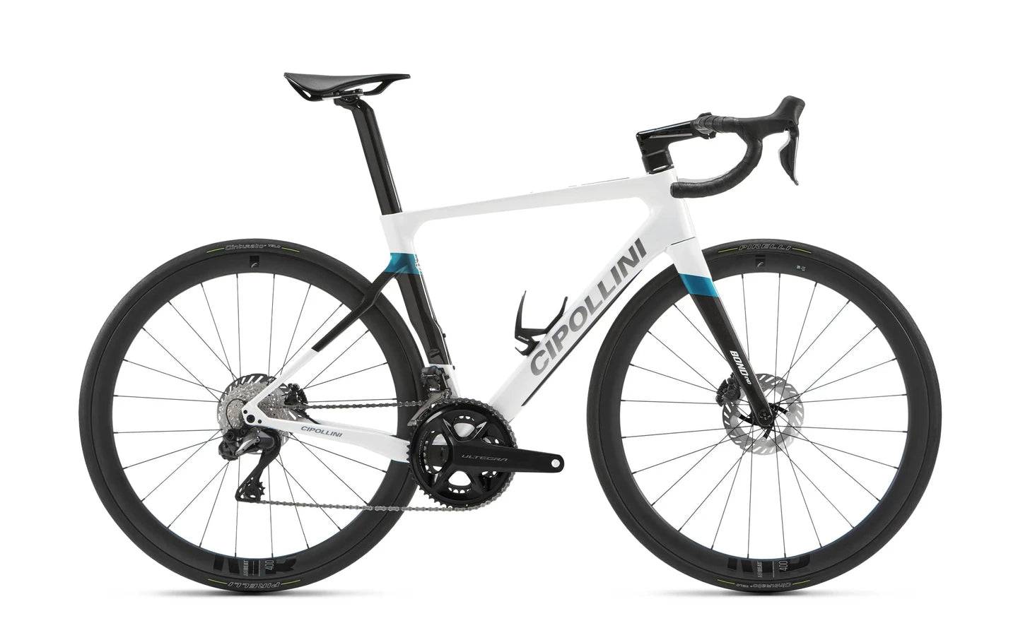 Cipollini Bond Evo Ultegra DI2 2025 - Shimano Ultegra Di2 2x12sp - Fulcrum AIRBEAT 400 DB - 064 / XL / White Pearl/Carbon/Ottanio Shiny (XL)