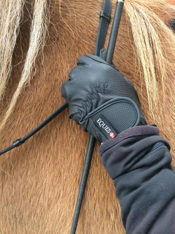 Eques Ridhandskar (Svart, XS)
