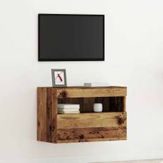 vidaXL TV Vägghylla Gammalt trä 60 x 30 x 40 cm Konstruerat trä