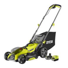 Ryobi akku plæneklipper RY18LMX33A-150  One+18V m/batteri & lader