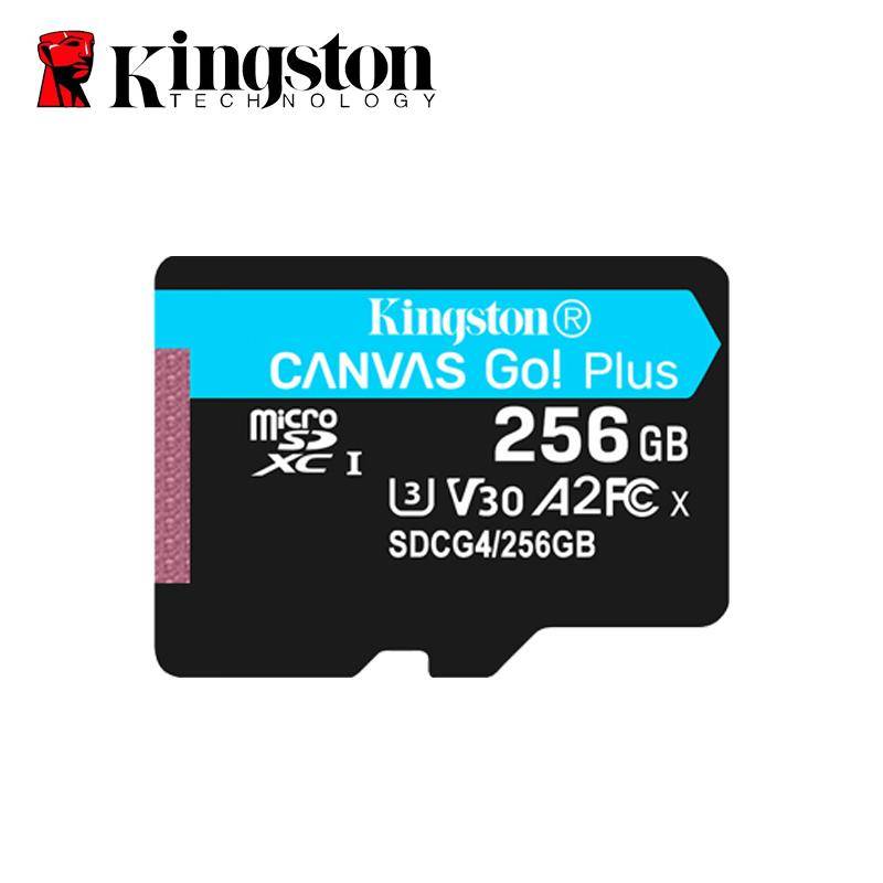 Kingston 128GB 200MB/s micro sd 256GB Klass 10 UHS-I U3 V30 A2 64GB 512GB TF-kort Minneskort SDXC Canvas Go Plus SD-kort för DJI-drönare/Sportkameror