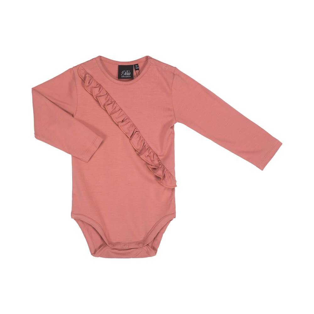 Petit by Sofie Schnoor Body med Flæse, Dusty Rose 62