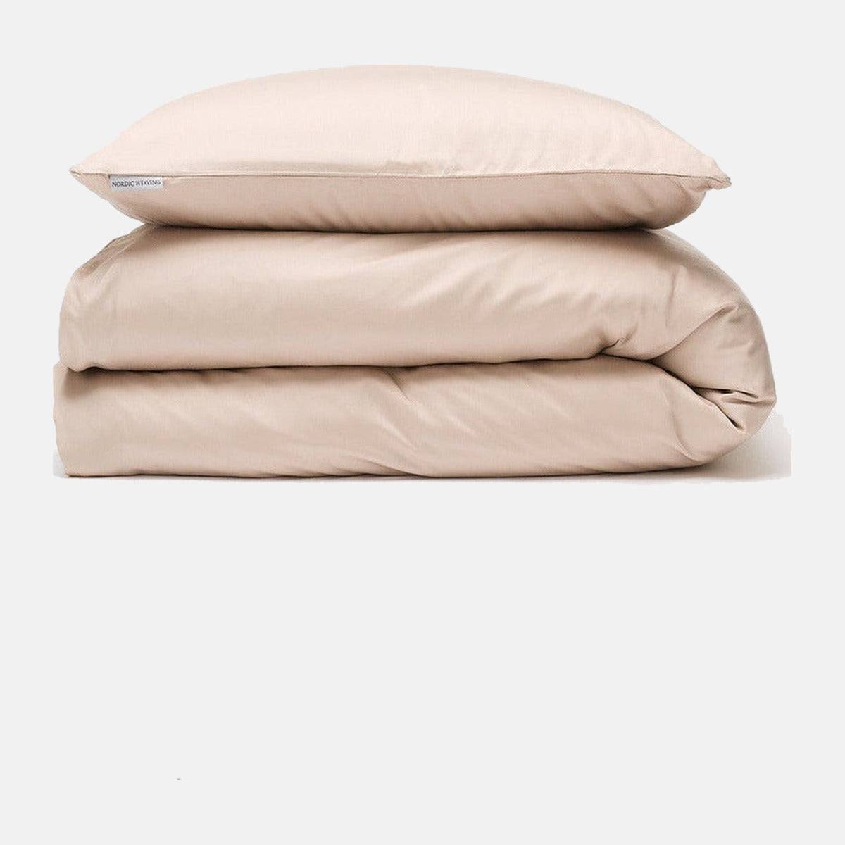 Bambus sengetøj lys beige - 140 x 220 cm