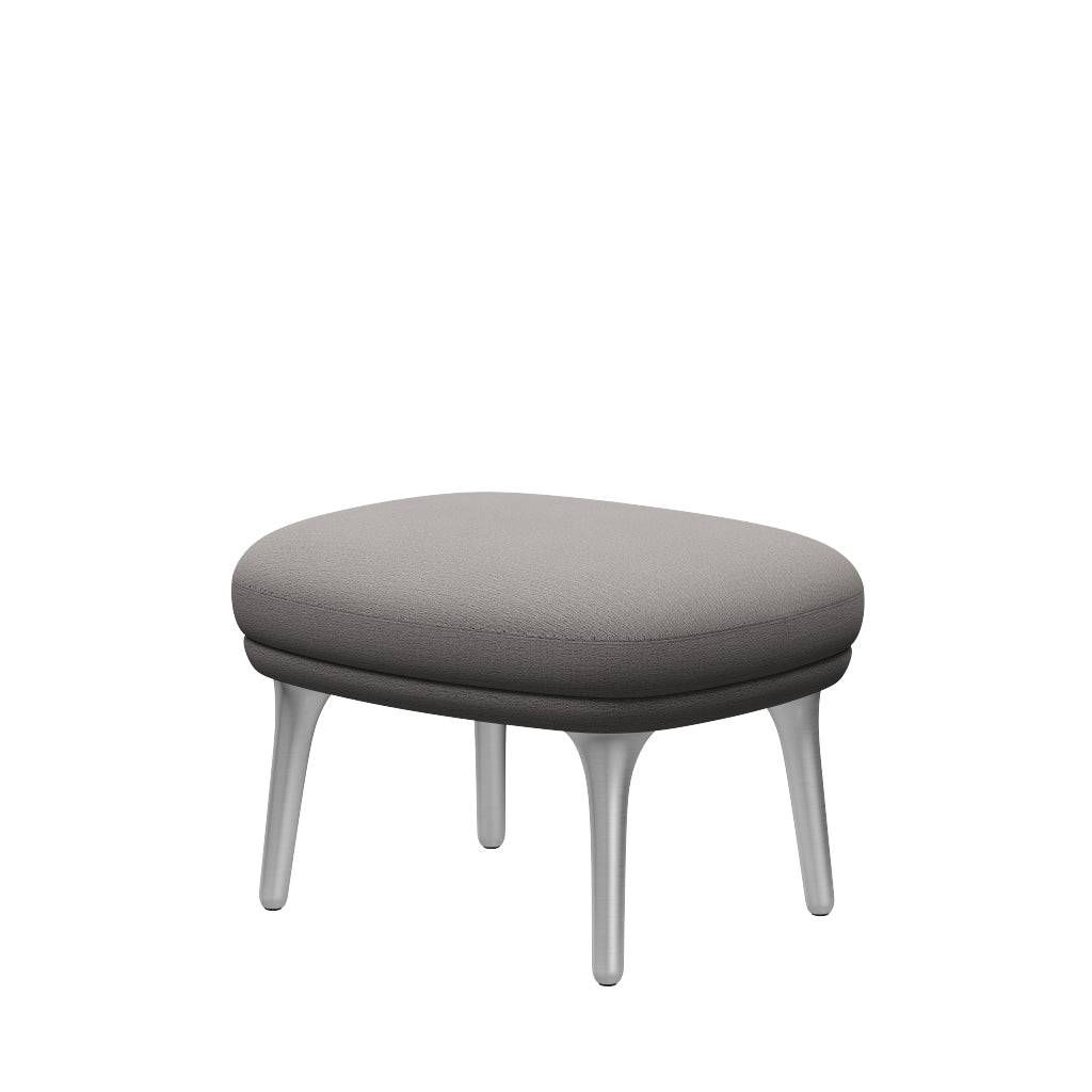 Fri Skammel m. stel i aluminium fra Fritz Hansen Christianshavn - 1121 Beige - Jacobsen Plus