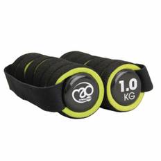 Yoga-Mad 1.0Kg Pro Hand Weights With Strap (x2)