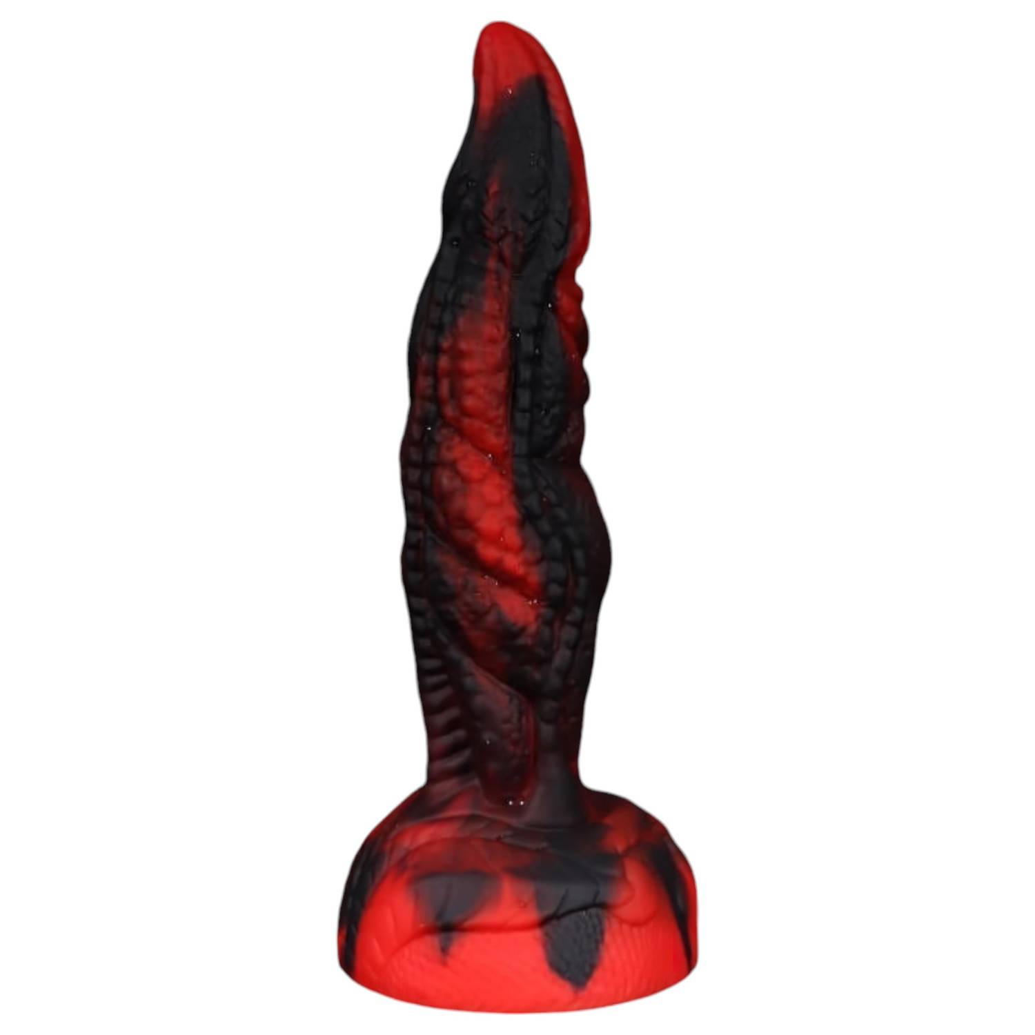OgazR - dildo - rillet - 20 cm rød.