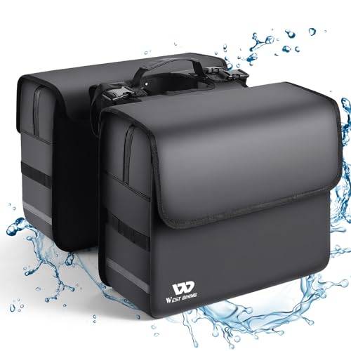 XIQI Fahrradtasche für Gepäckträger 36L - Doppeltasche Fahradtaschen Hinten Gepäckträger - Wasserdicht Gepäckträgertasche Satteltaschen für Fahrrad E-Bike