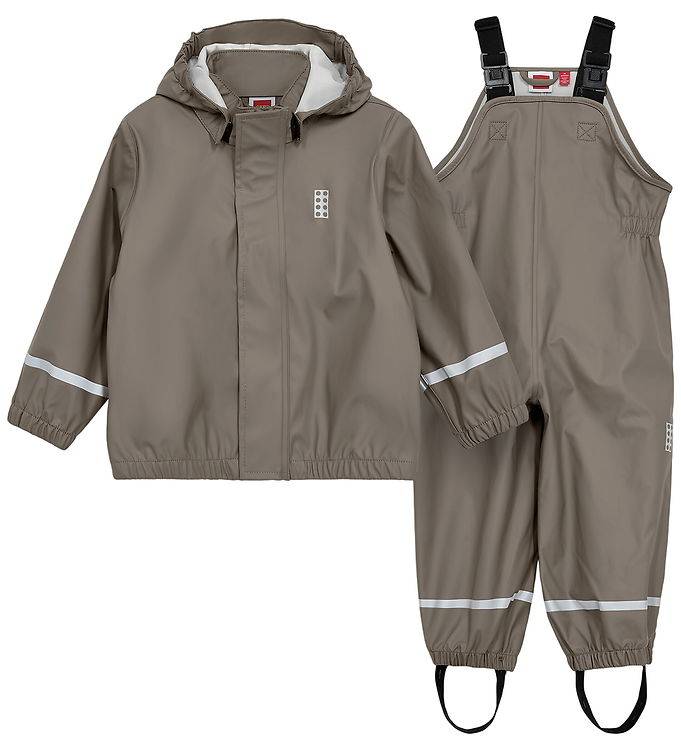LEGO® Wear Regntøj m. Seler - PU - LWJivan 200 - Brun - LEGO® Wear - 3 år (98) - Regntøj