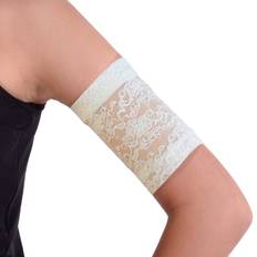 Beskyttende armbind til CGM/sensor, blonder, voksen (Hvid, 3XL)