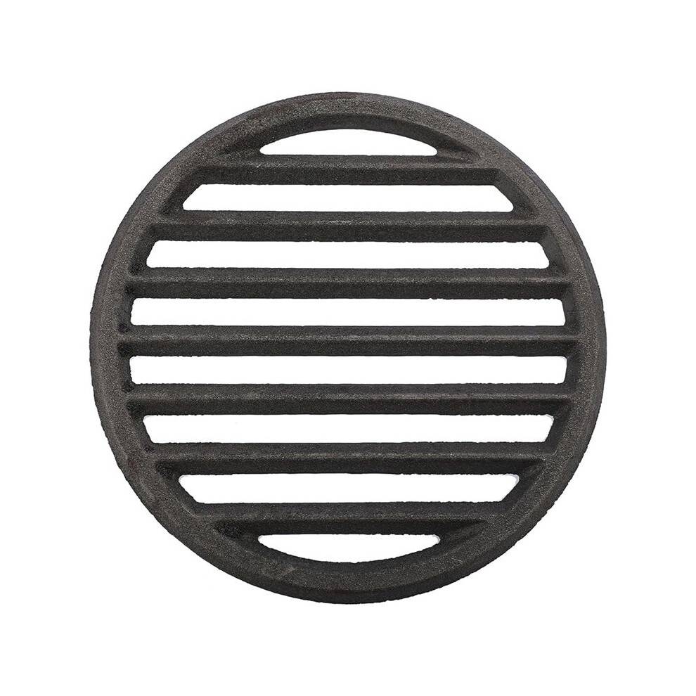 Cast Iron Bottom Fire Grate Round BBQ Grill Grate, High Heat Charcoal Plate Bottom Grate Grill Parts 9 Inch