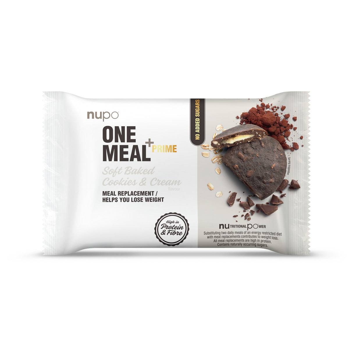 Nupo One Meal +Prime (70g) - Cookies and Cream - Måltidserstatning