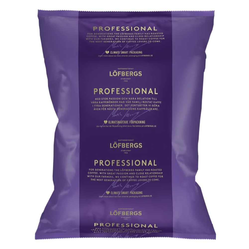 Löfbergs Professional Exclusive - Fairtrade/Økologisk | Hele bønner (pose á 1 kg.)