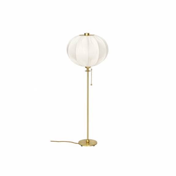 Uno Classic Bordslampa 56cm Borstad Mässing/Vit Linne