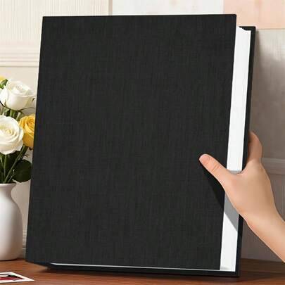 1 st premium fotoalbum, 6 tum, 200 fickor, flera färger tillgängliga, perfekt för familjeminnen, bröllopsminnen och Alla hjärtans dag-present - Mörk Grön (6-tums 200 fickor)