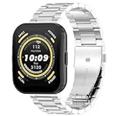 Tyogeephy Metallrem kompatibel med Amazfit BIP 5/GTR 4/GTR 3/GTR 3 pro rostfritt stål klockarmband smartwatch tillbehör för Xiaomi Watch S2 remmar, 22mm