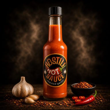 Roasted Garlic<br> Hostile Hot Sauce