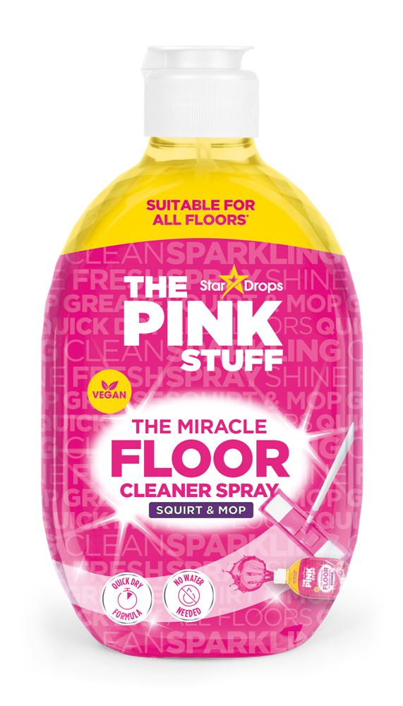 Golvrenare The Pink Stuff Floor Cleaner Spray, rabarber, 750 ml