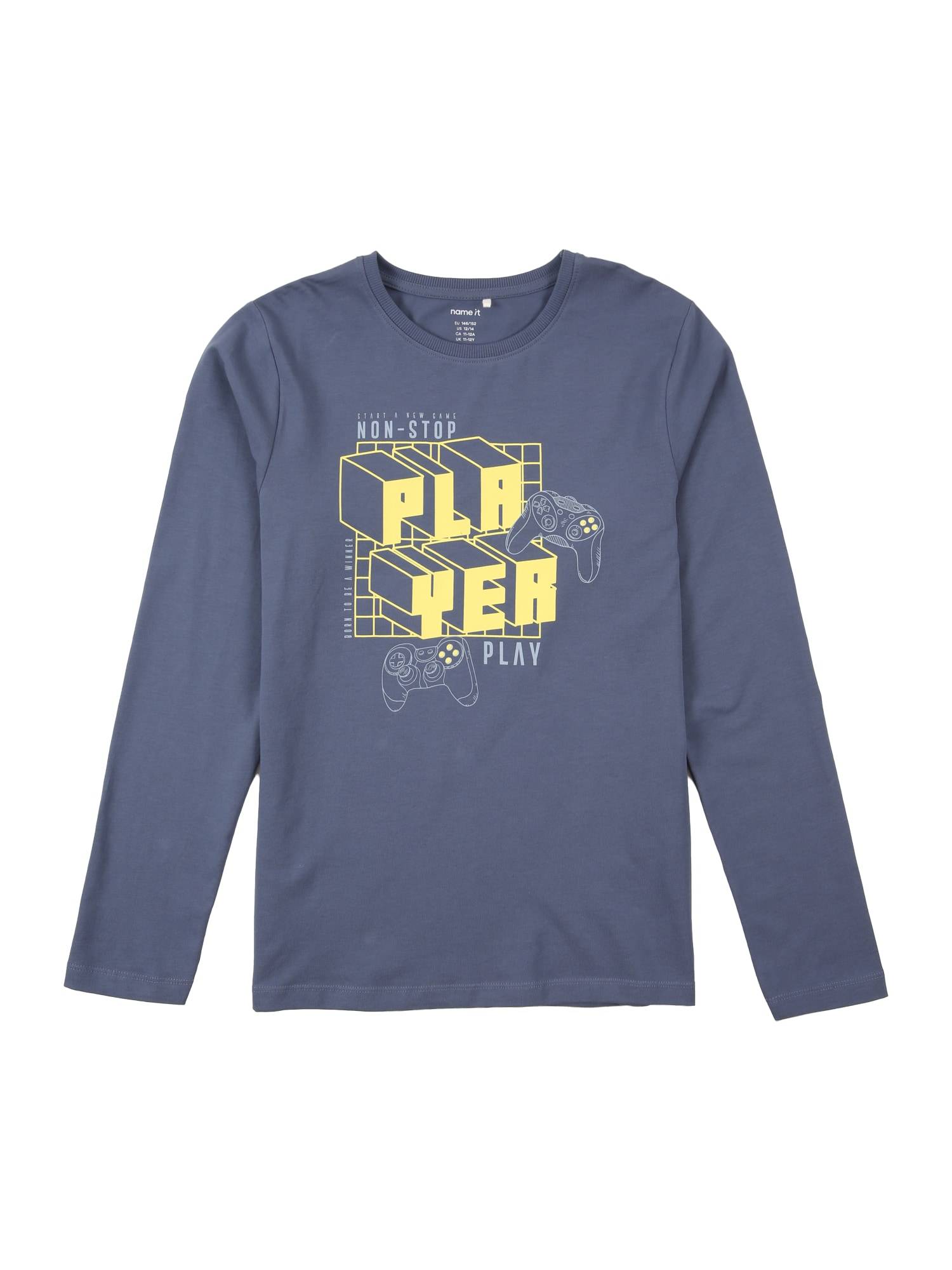 NAME IT Shirts 'NKMVUX'  navy / safir / citrongul