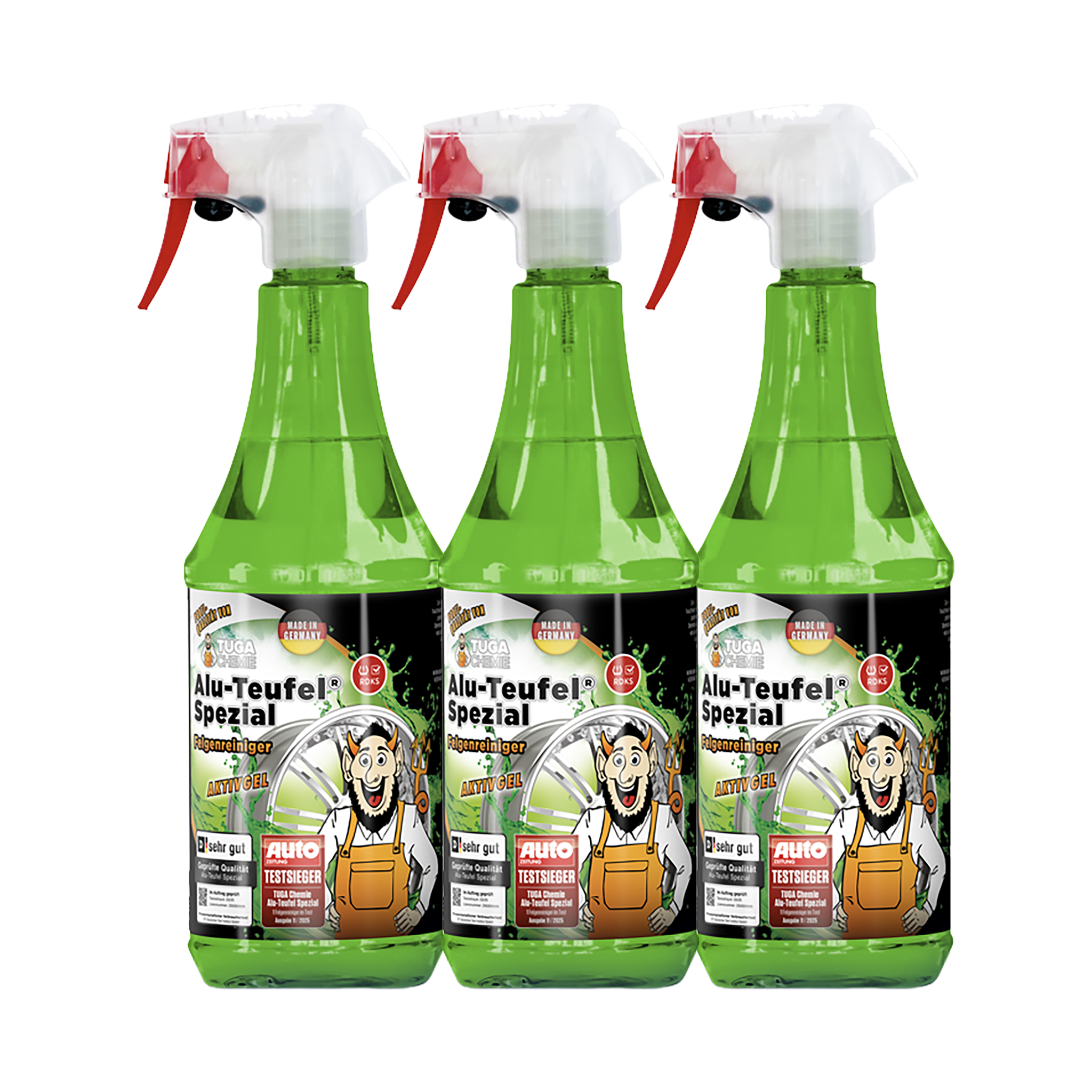 Alu-Teufel "Spezial"® (Green) Wheel Cleaner - 3x 1000 ml / 3 Liter