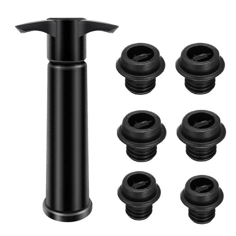 Wine Saver Pump Vacuum Wine Bottle Stoppers with Food Grade Silicone Leak Proof Keep Fresh Suitable for All Standard Wine Bottle