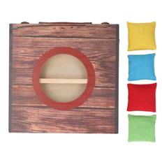 Cornhole Game Set Portable Foldable Interactive Water Resistant Bean Bag Toss Game for Party