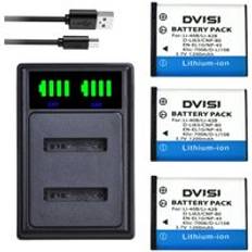 Dvisi li -40b li 40b 42b utbytesbatteri dubbel usb lcd-laddare för nikon en -el10 d-li63 d-li108 np-80 cnp 80 klic -7006 np-45 - 3 p batteriladdare