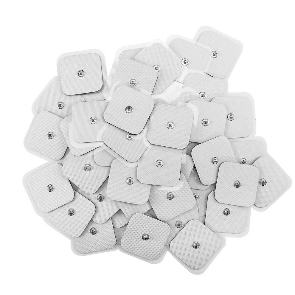 30 stk. 4x4 cm elektroder, elektrodepude, selvklæbende elektrodeplaster til TENS-terapimaskiner, fysioterapi MSPHX