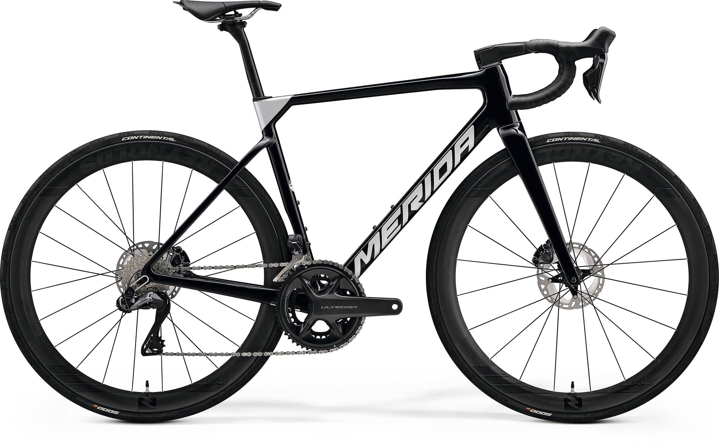 Merida Scultura 9000 2022 - Shimano Ultegra Di2 - Reynolds AERO 46 DB - 106 / M / Metallic black / Silver