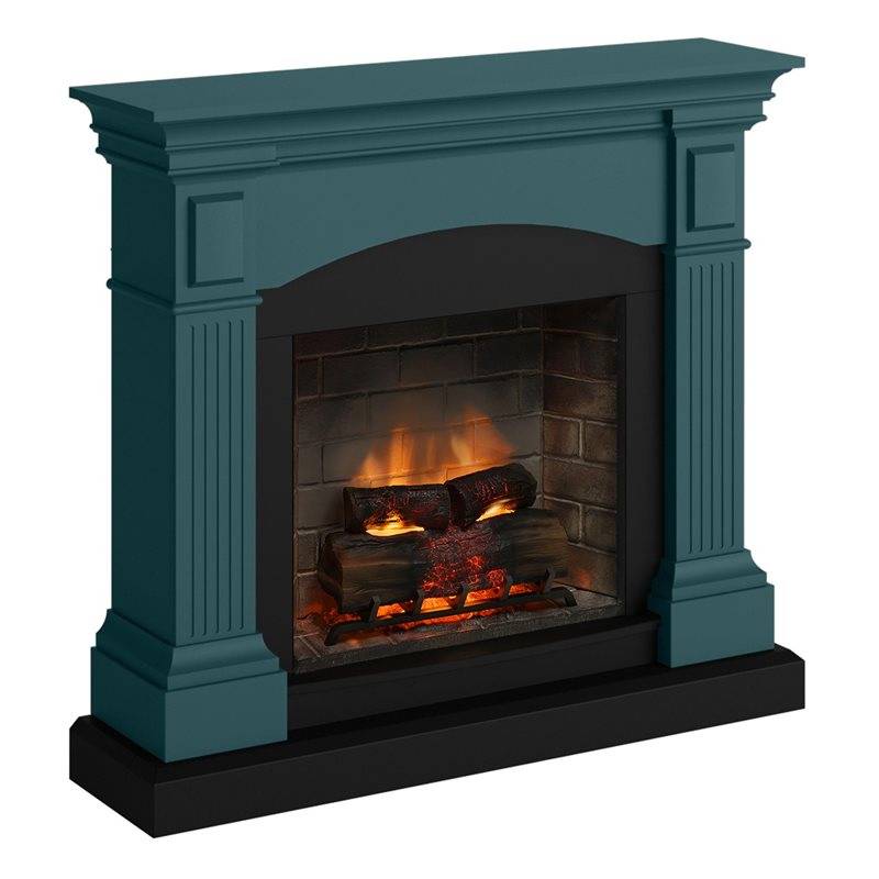 Elkamin Tagu Magna Electric med PowerFlame 2 Mjuk turkos - Turkos